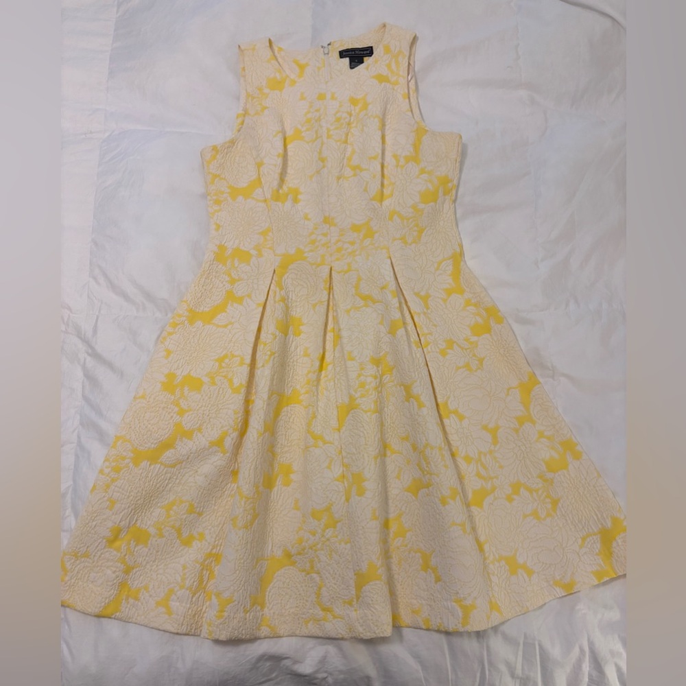 Jessica Howard Yellow and White Floral Dress
